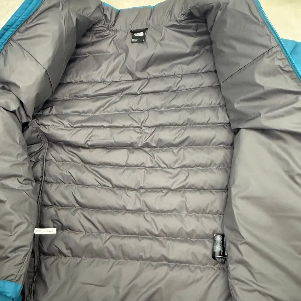 The North Face Men’s Minoqua Down Jacket in Digital Steel Deep Teal Regular Fit